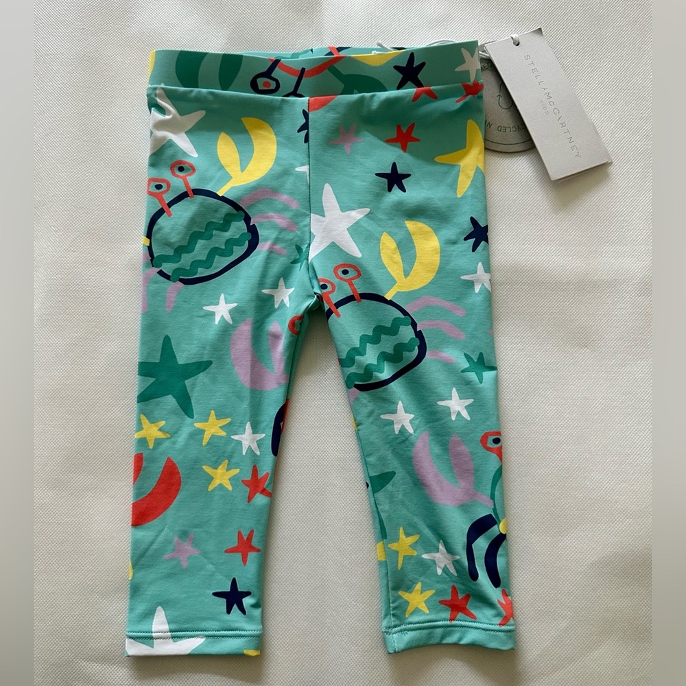 NWT Stella McCartney Kids Rashguard Leggings 18 Months